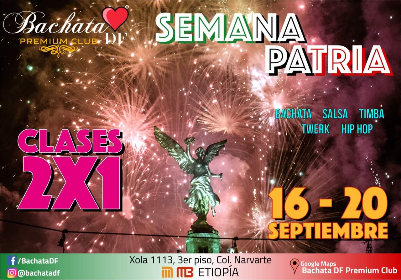 Clases 2x1 Semana Patria "timba,salsa,bachata"
