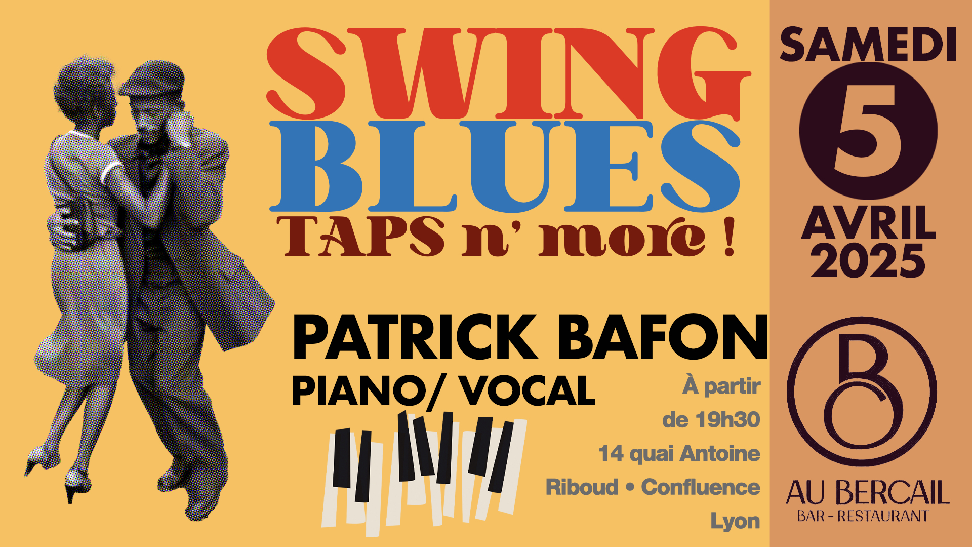 Swing et Blues en Live avec PATRICK BAFON au BERCAIL