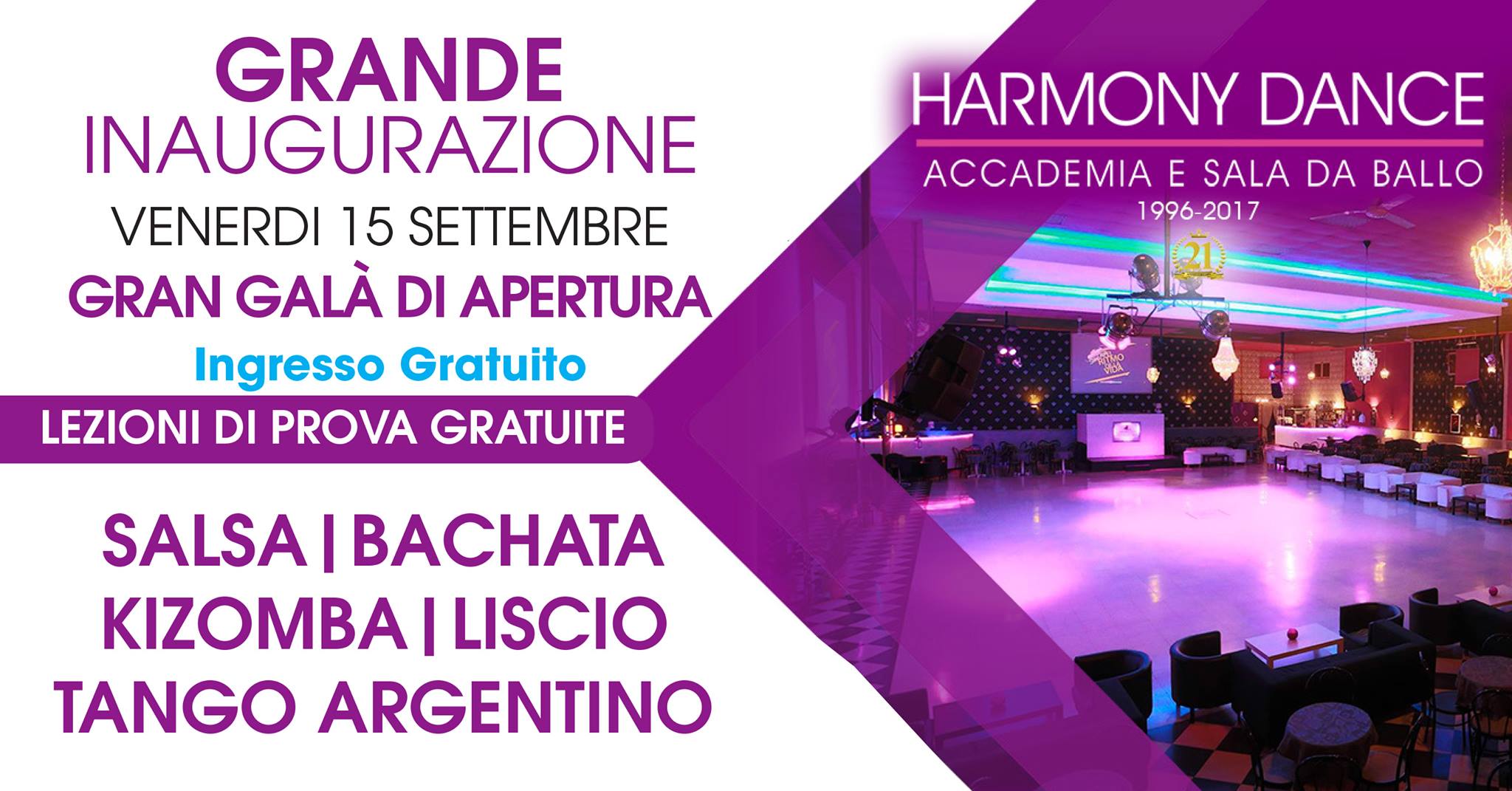 Grande Inaugurazione Ingresso Gratuito