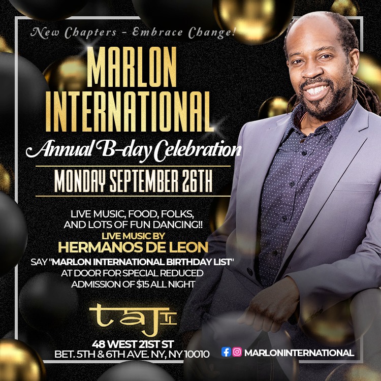 Marlon Int'l Birthday Salsa Celebration at Taj