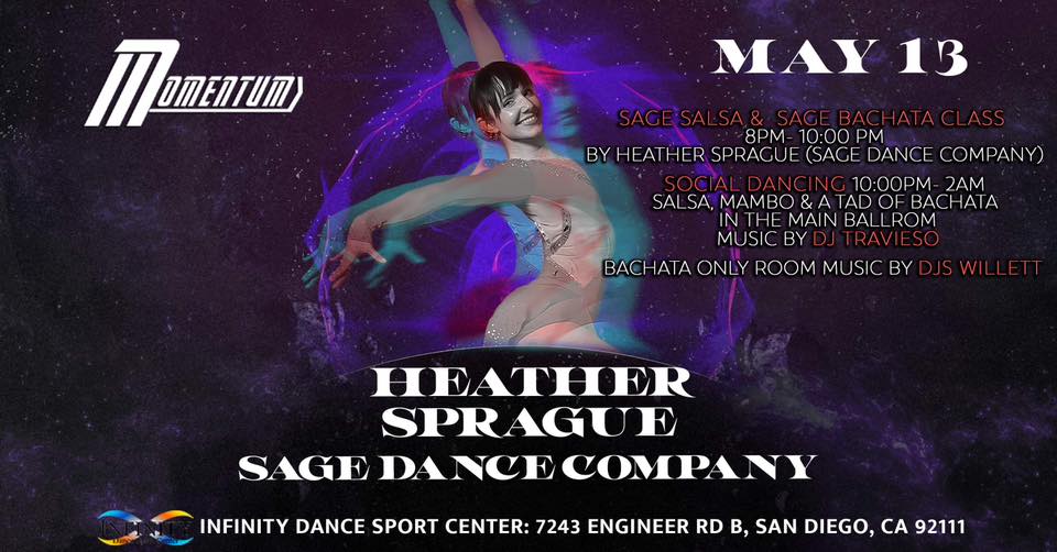 MOMENTUM Salsa & Bachata Social Feat: Heather Sprague Sat, May 13