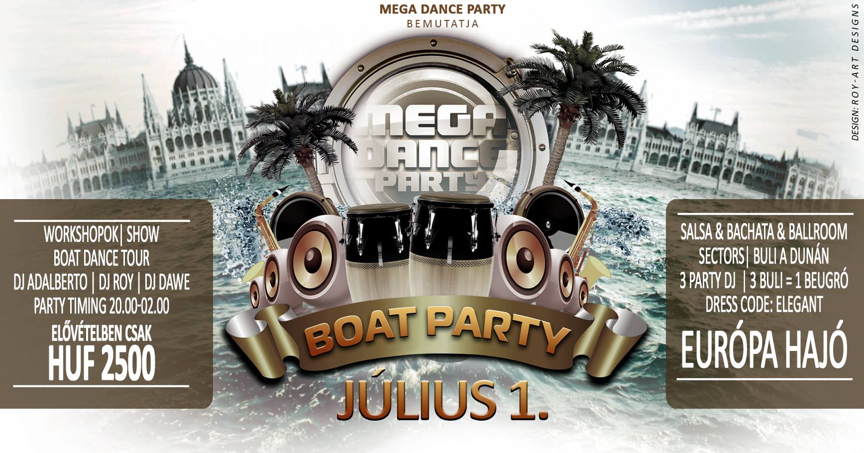 MEGA DANCE BOAT PARTY - Európa hajó
