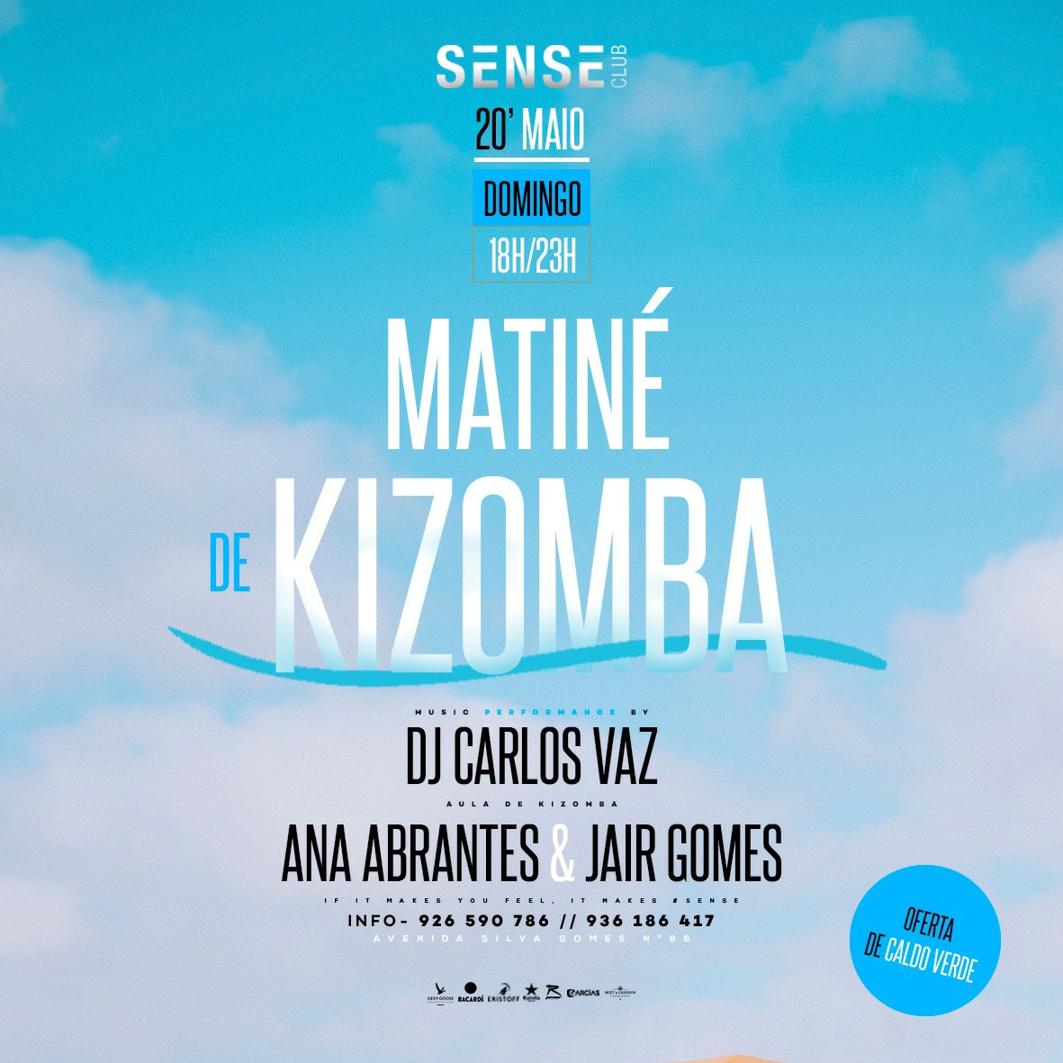 Hojeee Matiné Kizomba no Sense Club