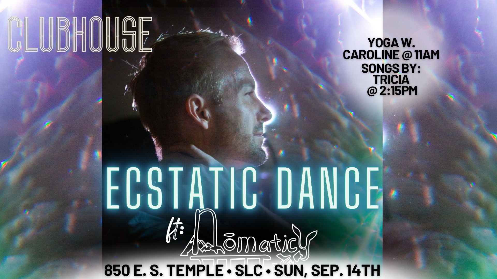 Ecstatic Dance ft. DJ NOMATICY + YOGA + CLOSING SOUNDBATH