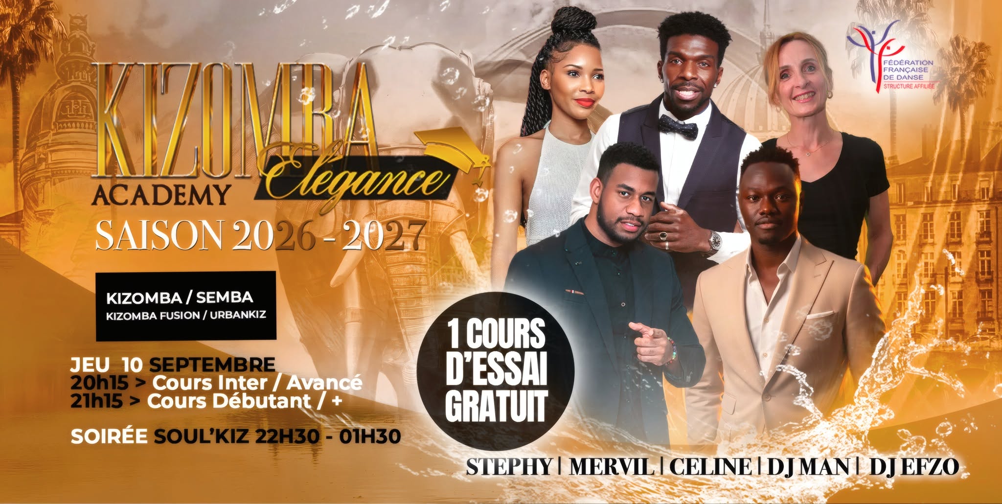 Portes Ouvertes Kizomba Elegance Academy 2026 - 2027