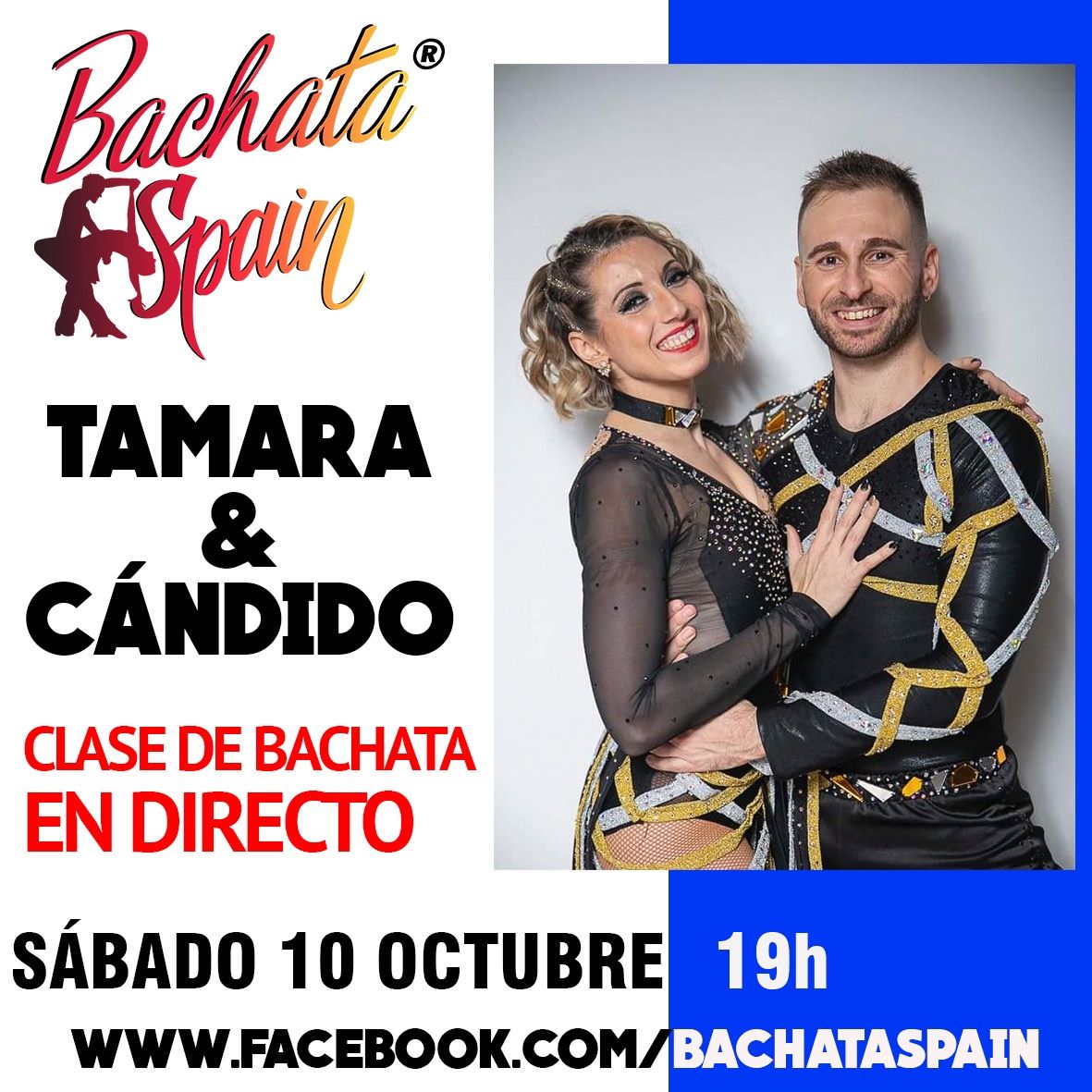 Workshop de Bachata GRATIS en directo con Tamara y Cándido