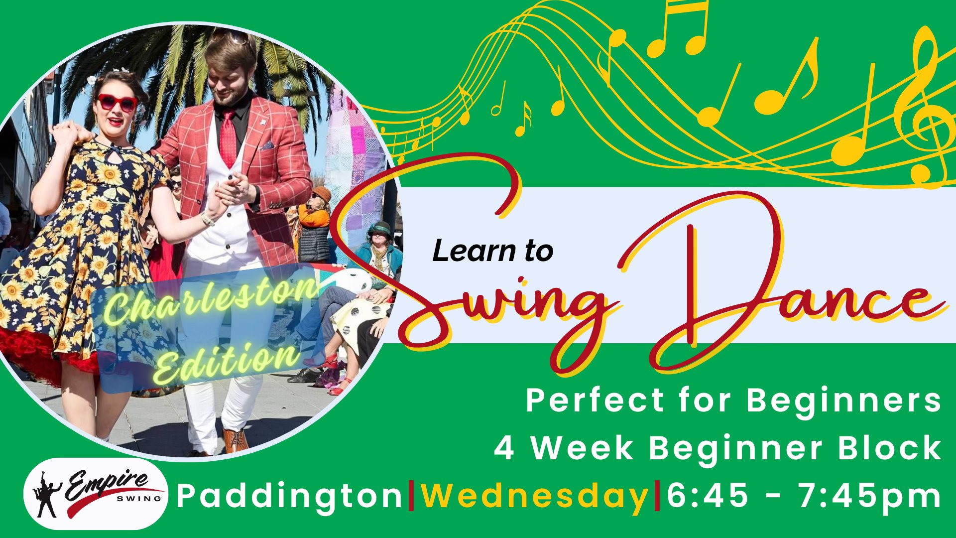 Learn to Swing Dance in 4 Weeks! - Lindy Hop Edition - New Wednesday Beginner Block