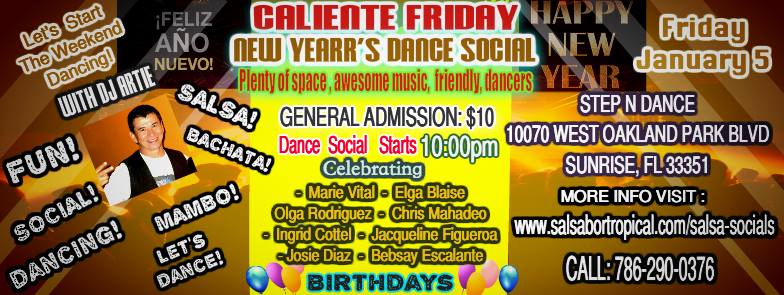 Caliente Friday Latin Dance Social Party 2018 Edition