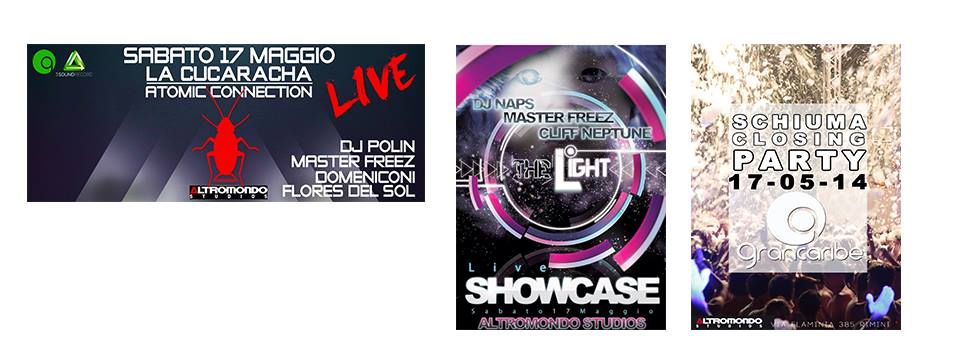 SABATO 17 MAGGIO GRANCARIBE - AMS. MEGA LATIN SCHIUMA PARTY....