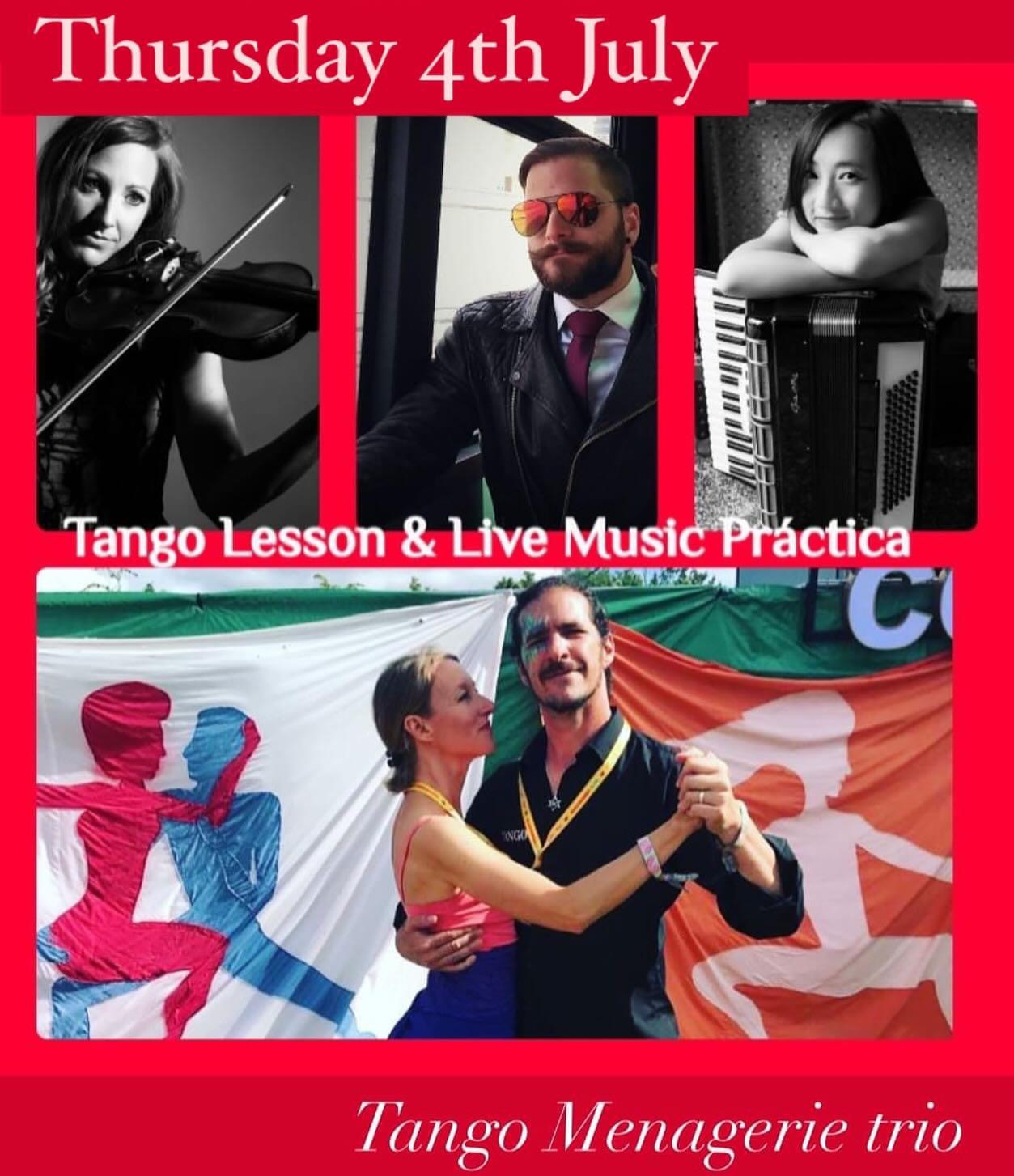 Thursday Tango Lesson with Live Music Práctica