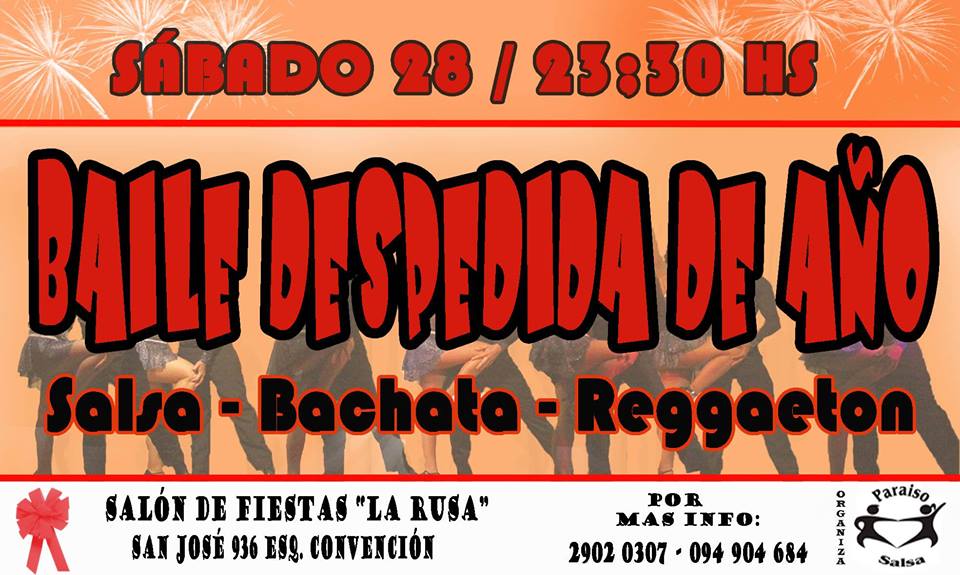 BAILE DESPEDIDA DE AÑO, A FESTEJAR!!!