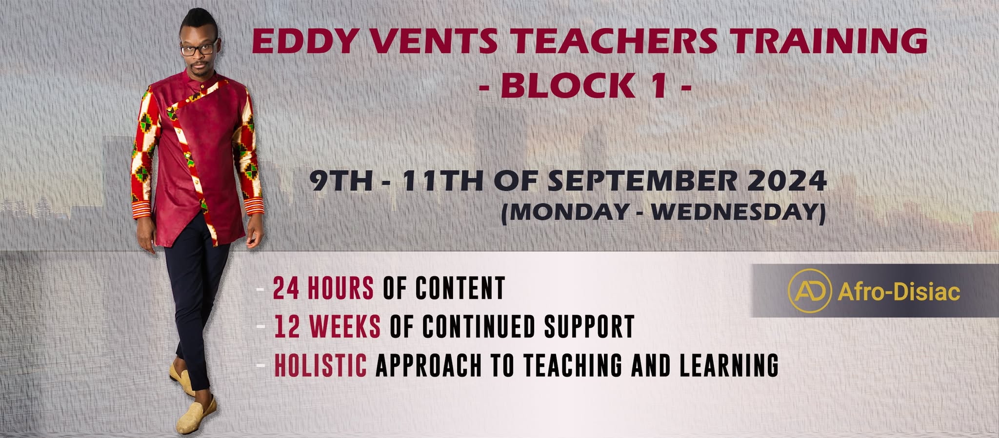 Eddy Vents Teachers' Training- Block 1 2024
