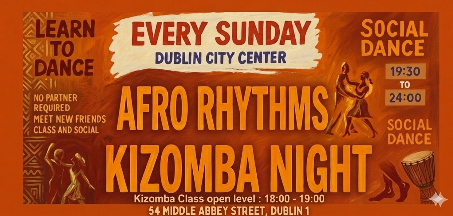 Every Sunday Afro Rhtythms Kizomba Class & Social in WIGWAM