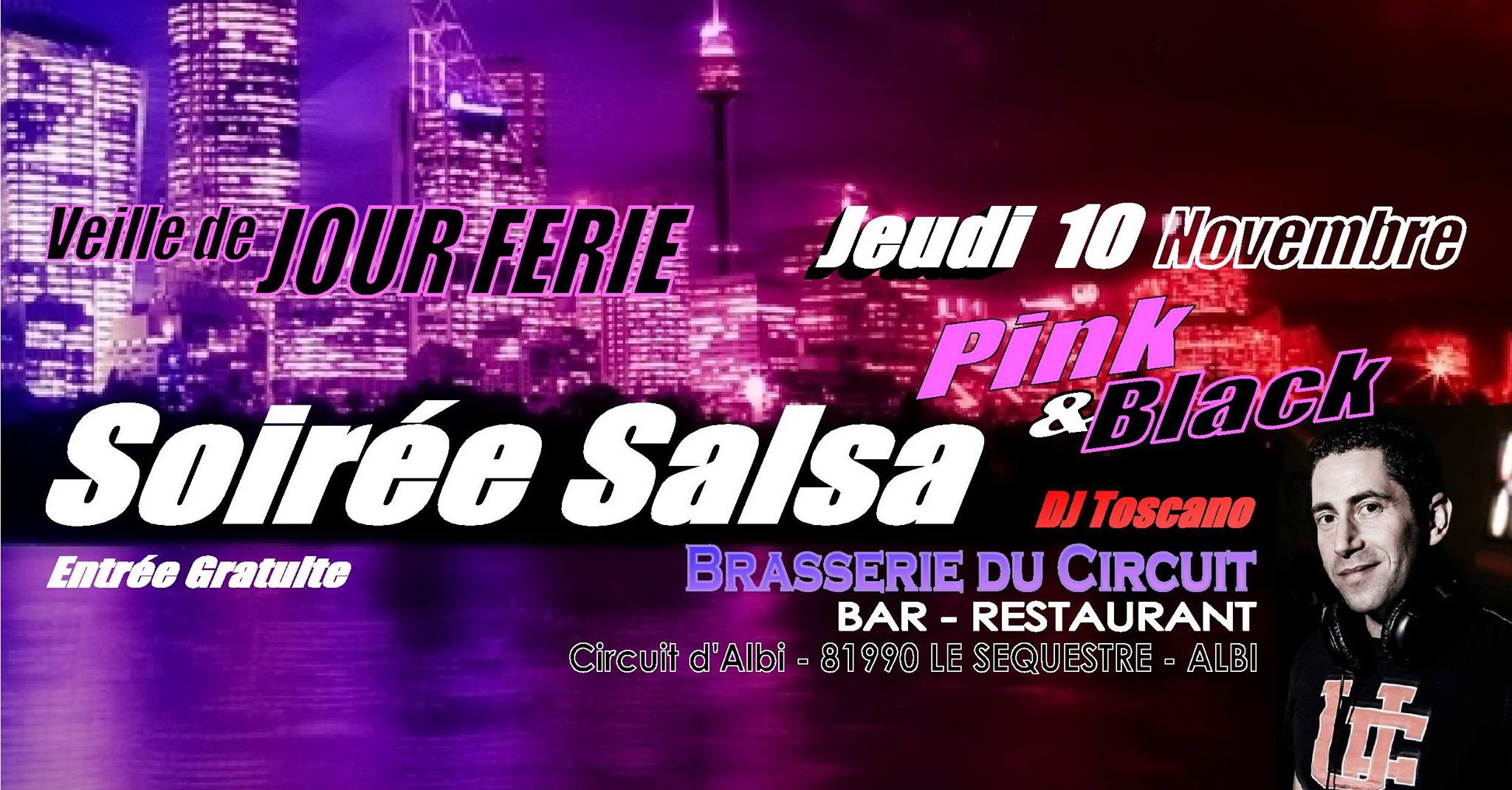 Soirée SALSA "Pink & Black" Veille de Jour Férié