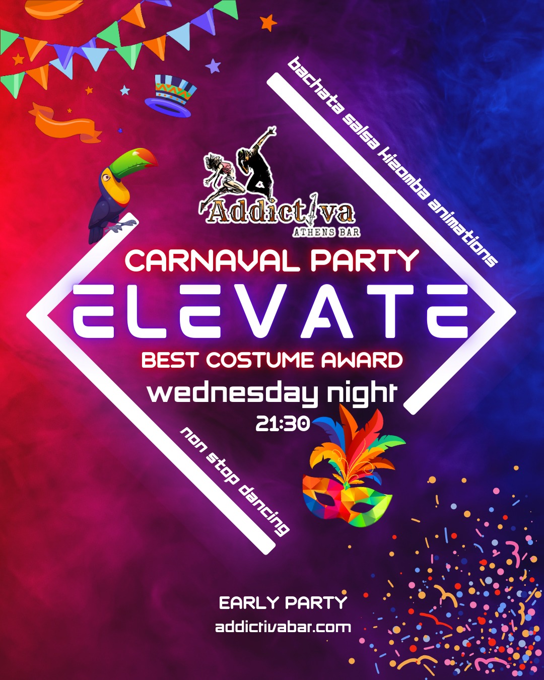 Elevate Latin Night Carnaval Party Bachata Remix Party