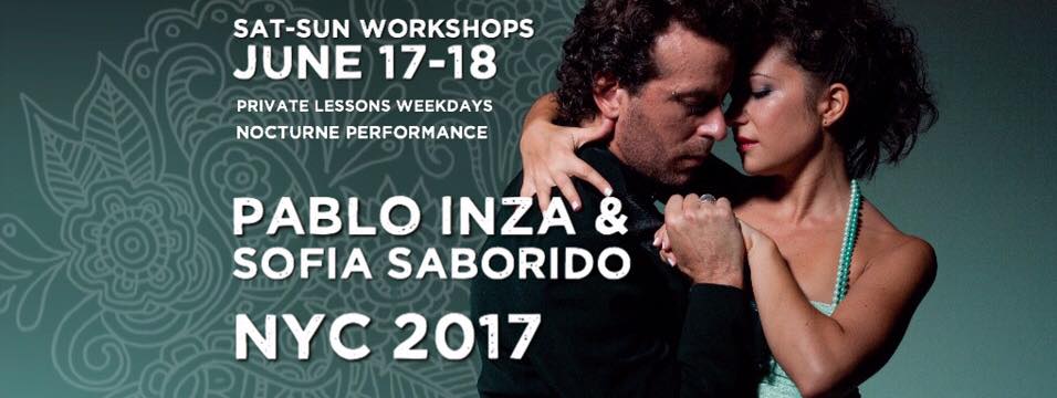 Pablo Inza & Sofia Saborido NYC this weekend 6 17-18