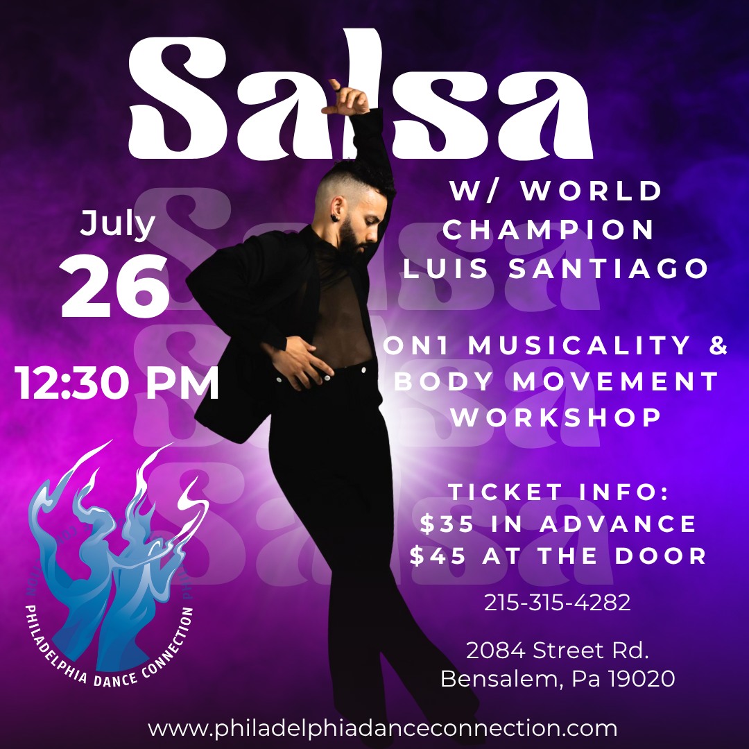 Salsa On1 Workshop with World Champion Luis Santiago