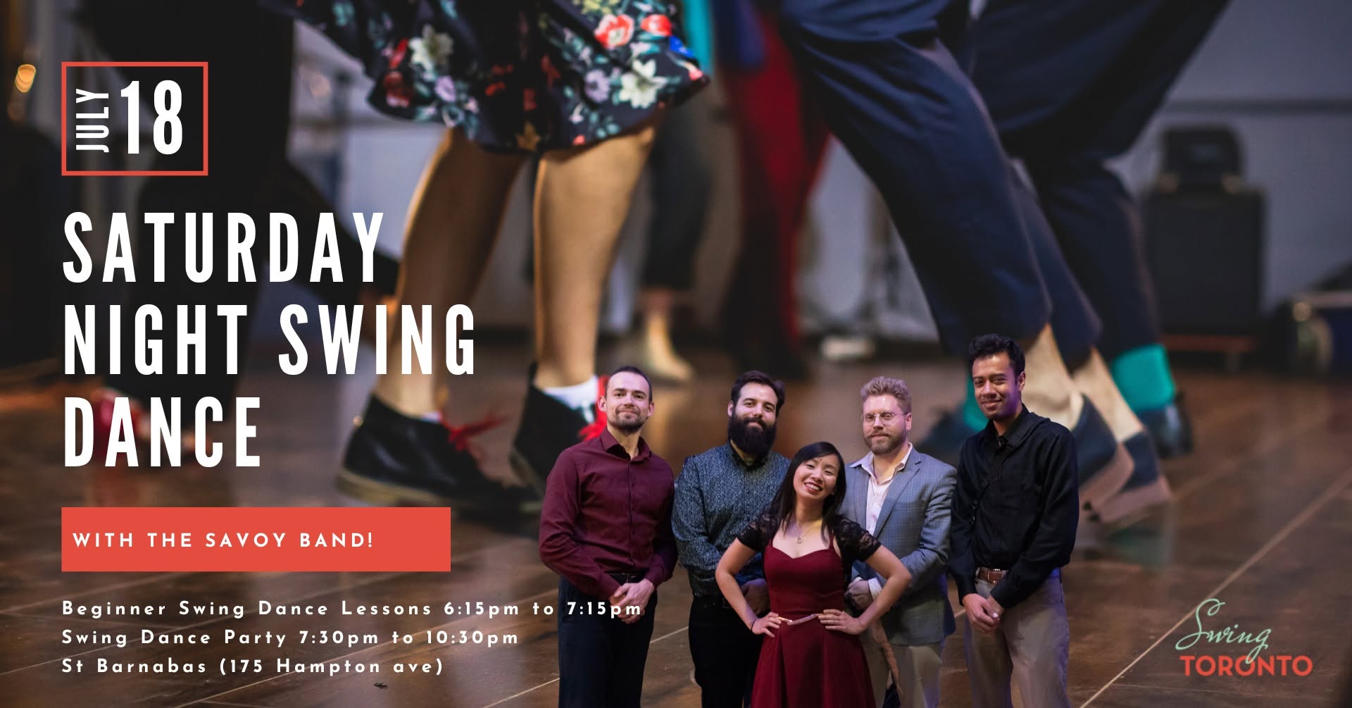 Saturday Night Swing ft. The Savoy Band! Beginner Lesson & Dance!