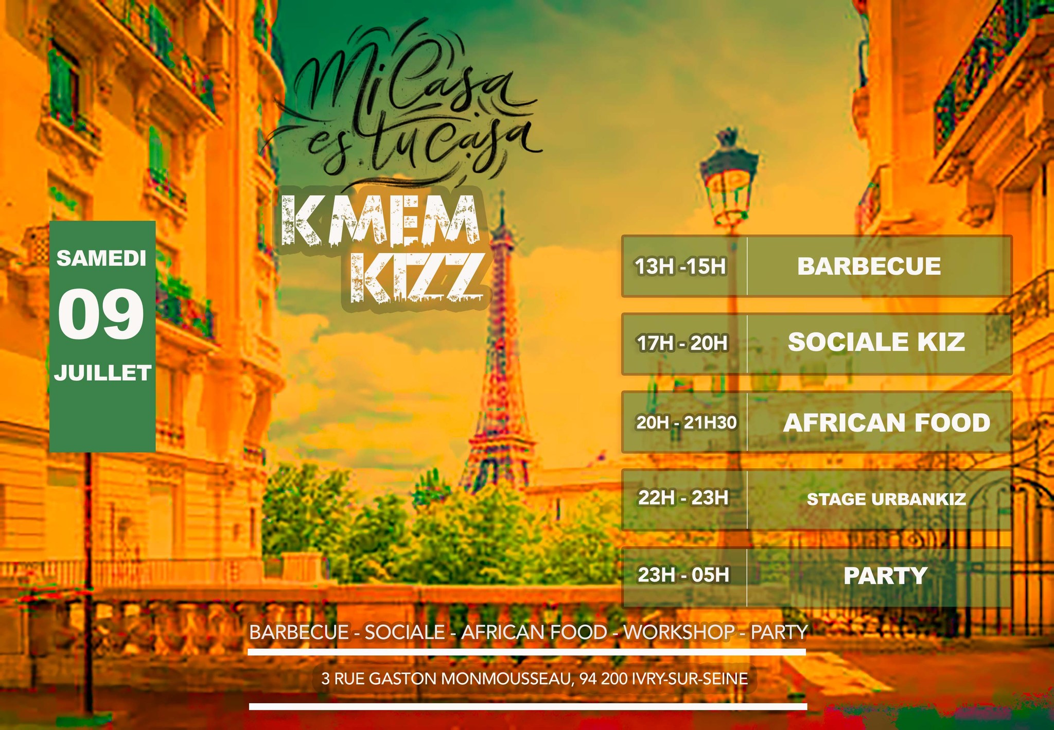 KMEM KIZZ DAY - SAMEDI 09 JUILLET 2022 - 3 Salles & 3 Ambiances