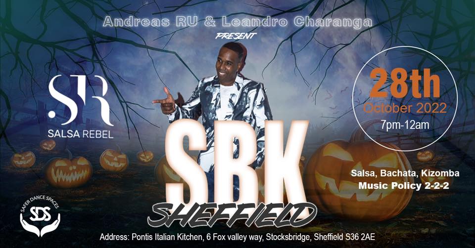 Sheffield SBK “Halloween” party with Salsa Rebel & Leandro Charanga