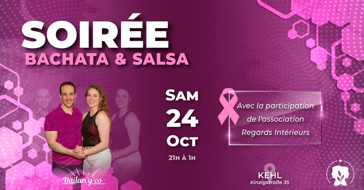 Soirée rose Bachata & Salsa 🩷 [Bailan'y'co] x [Regards Intérieurs]