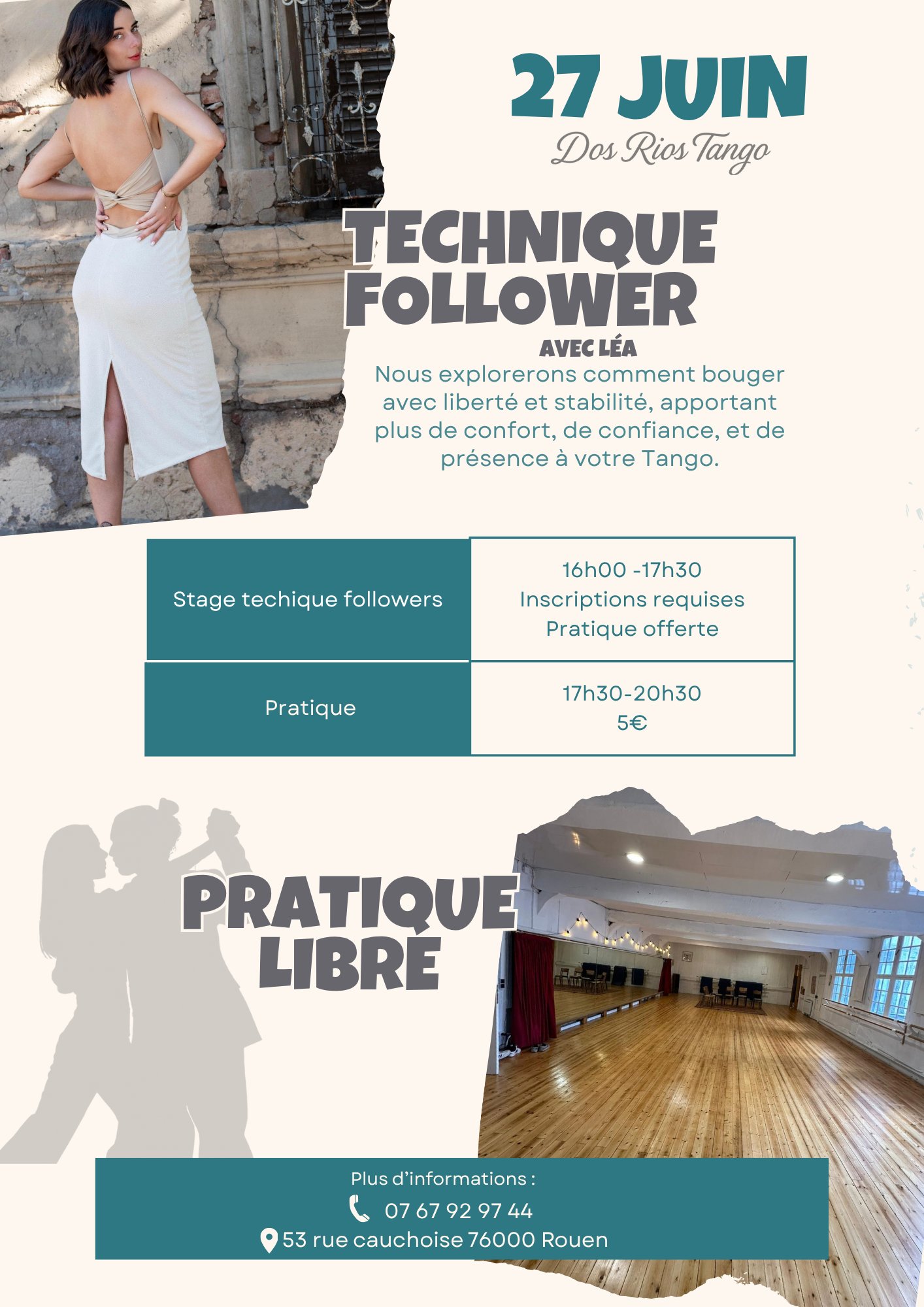 Stage & pratique (Rue Cauchoise, Rouen)