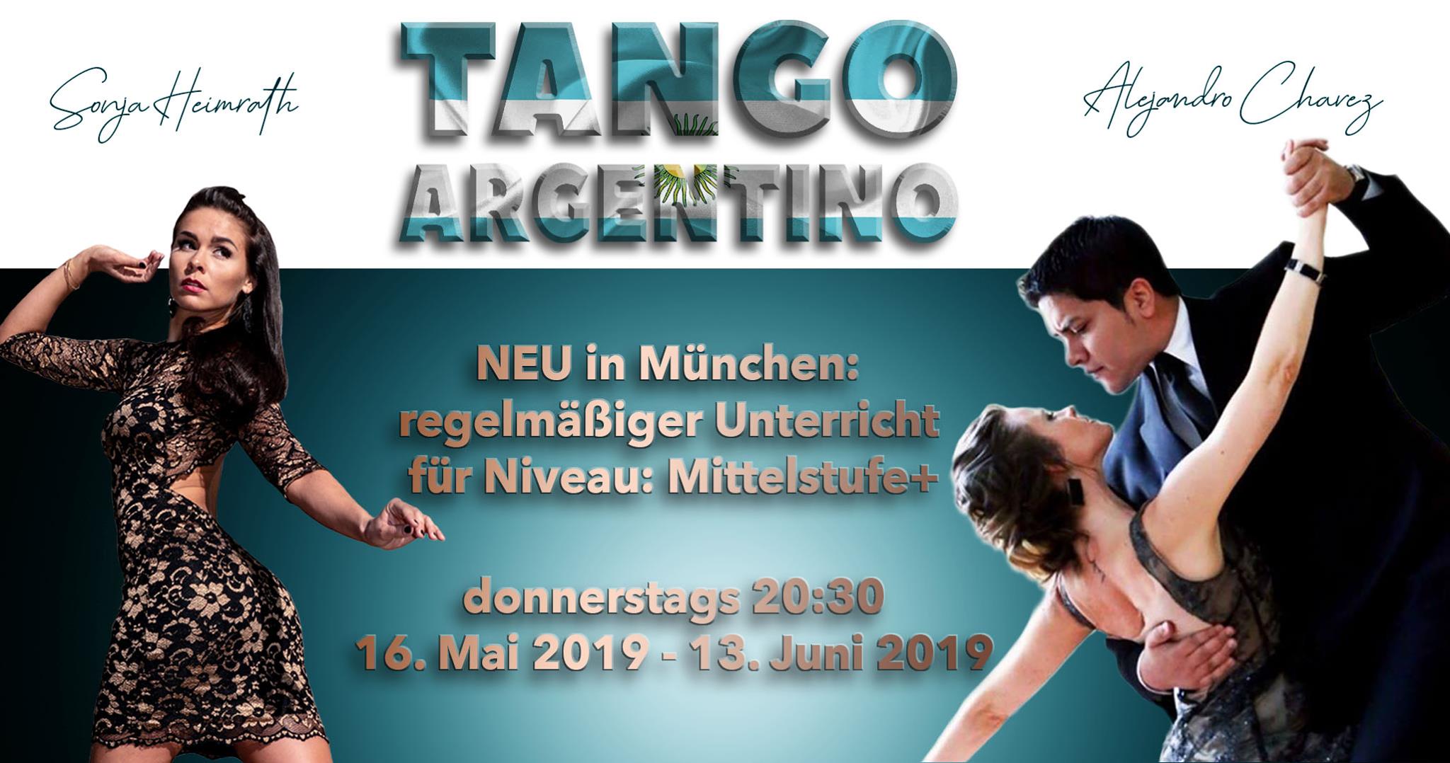 Tango-Kurs Mittelstufe+ mit Alejandro Chavez & Sonja Heimrath