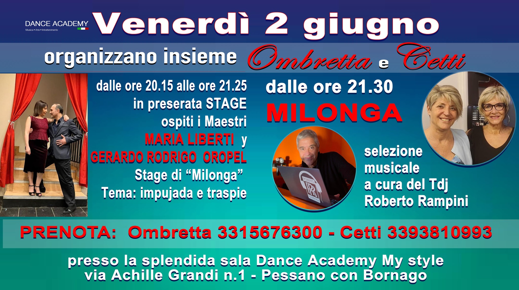 2 giugno in Milonga con Ombretta e Cetti