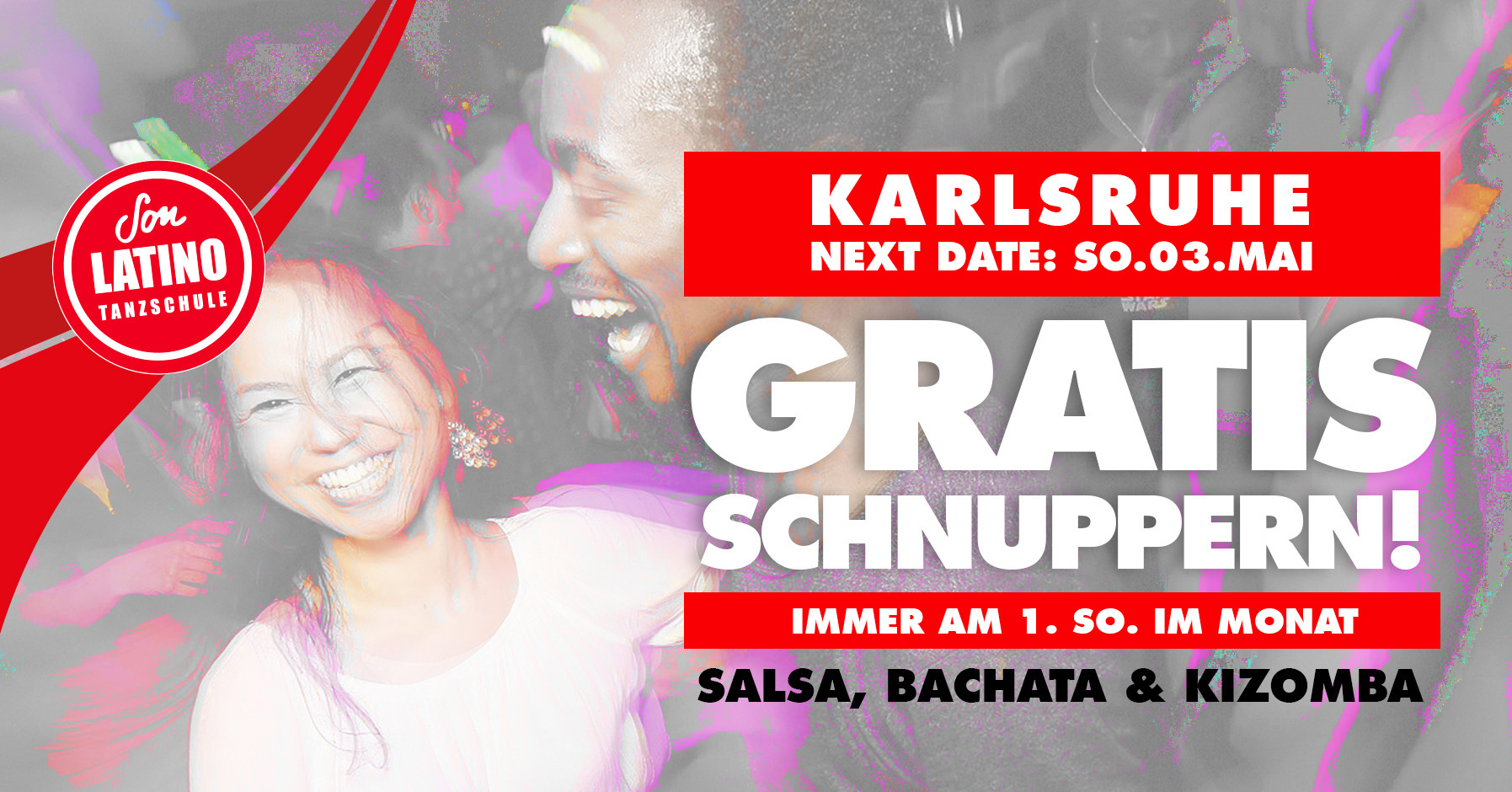 SALSA, BACHATA, KIZOMBA SCHNUPPERKURS IN KARLSRUHE