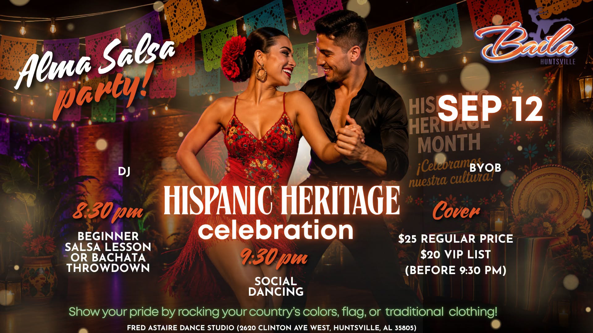 Alma Salsa Party! Hispanic Heritage Celebration!💃