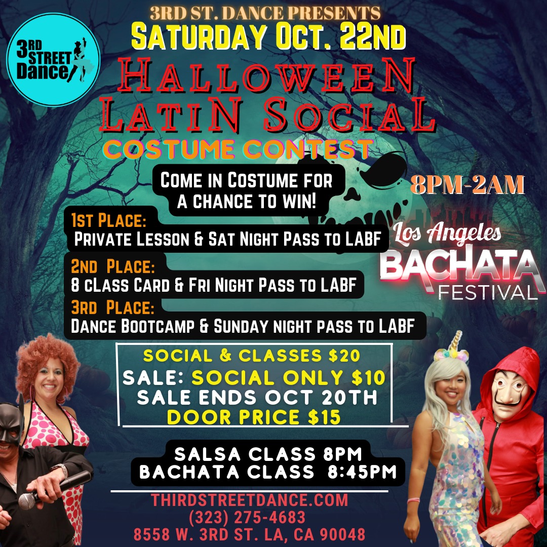 3rd Street Dance Spooktacular Halloween Latin Social