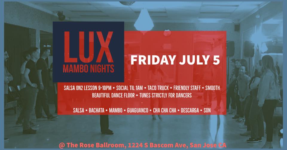 Lux Mambo Nights July 5