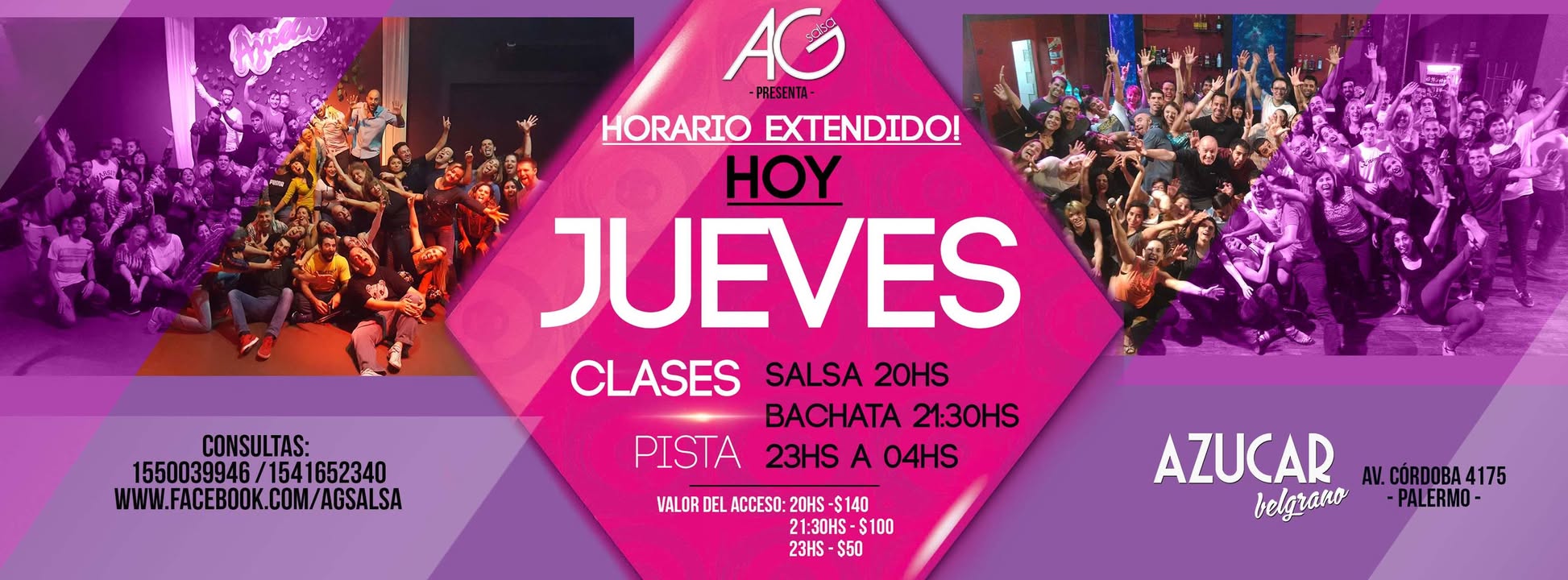 Hoy Jueves - Salsa & Bachata con AG!