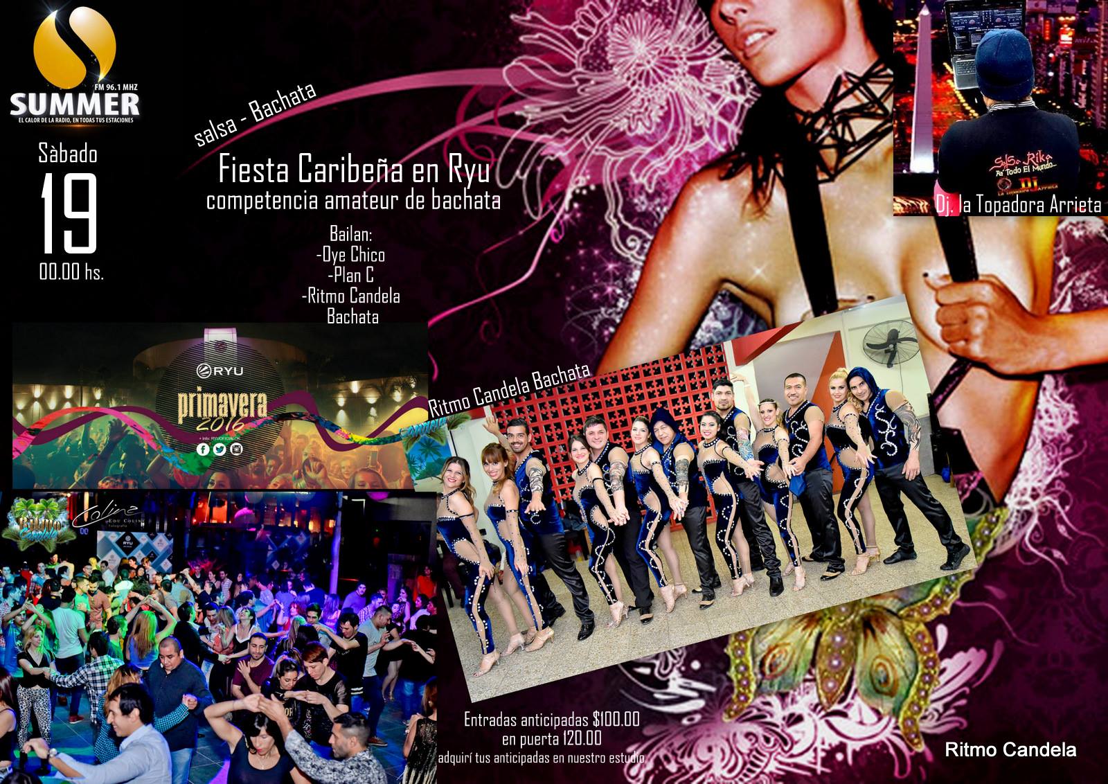 Fiesta Caribeña en Ryu + Competencia Amateur de Bachata