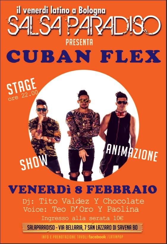 CUBAN FLEX stage - show - animazione a SalsAParadisO