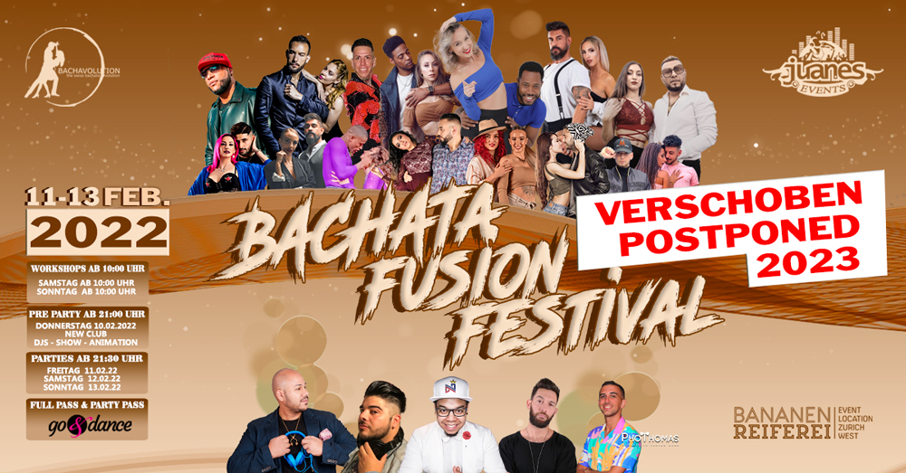 POSTPONED VERSHOBEN BACHATA FUSION FESTIVAL 2023 ZÜRICH