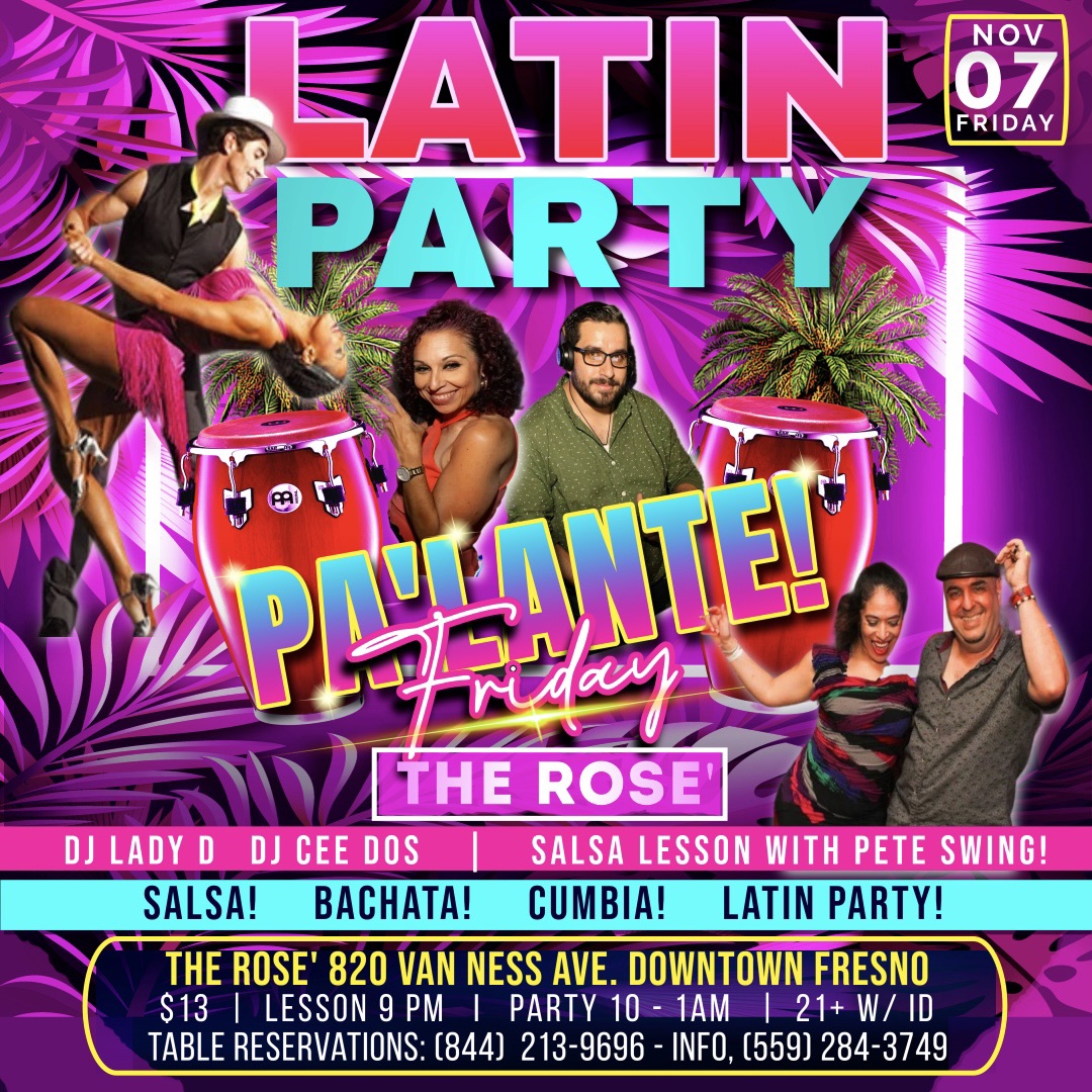 Pa' Lante Latin Party Fridays at The Rose'