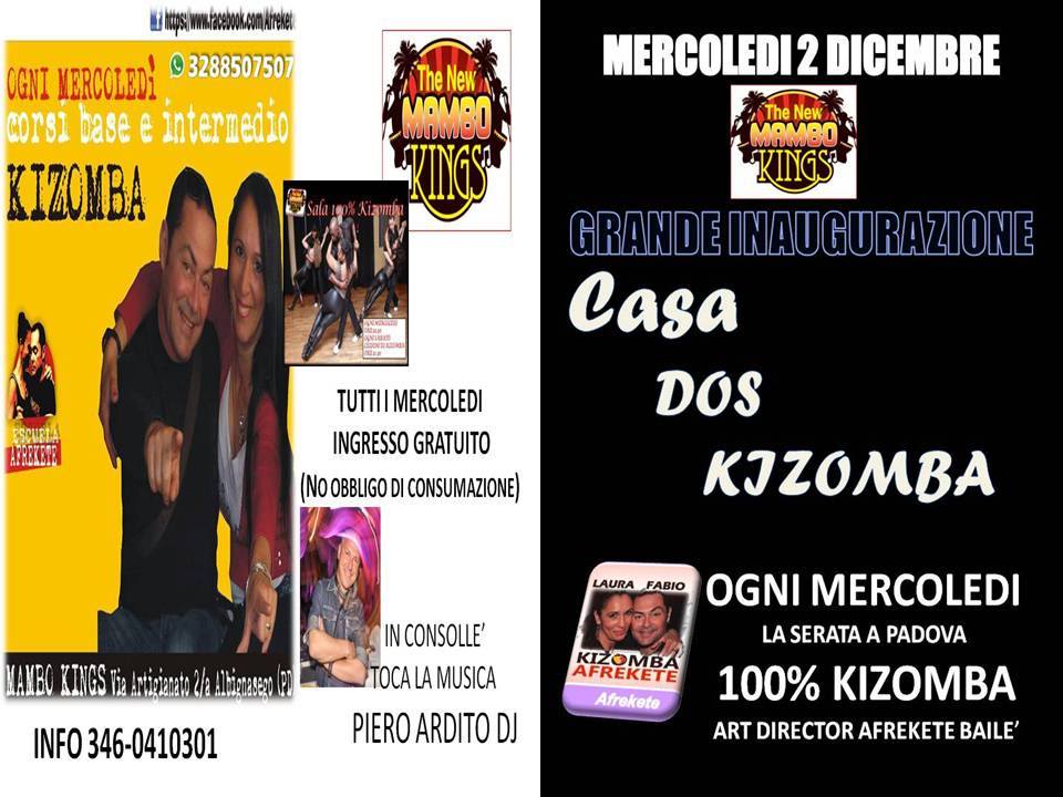 MAMBO KINGS - DUE SALE...SALSA KIZOMBA ..IL DIVERTIMENTO E..BASTA ..INGRESSO GRATUITO