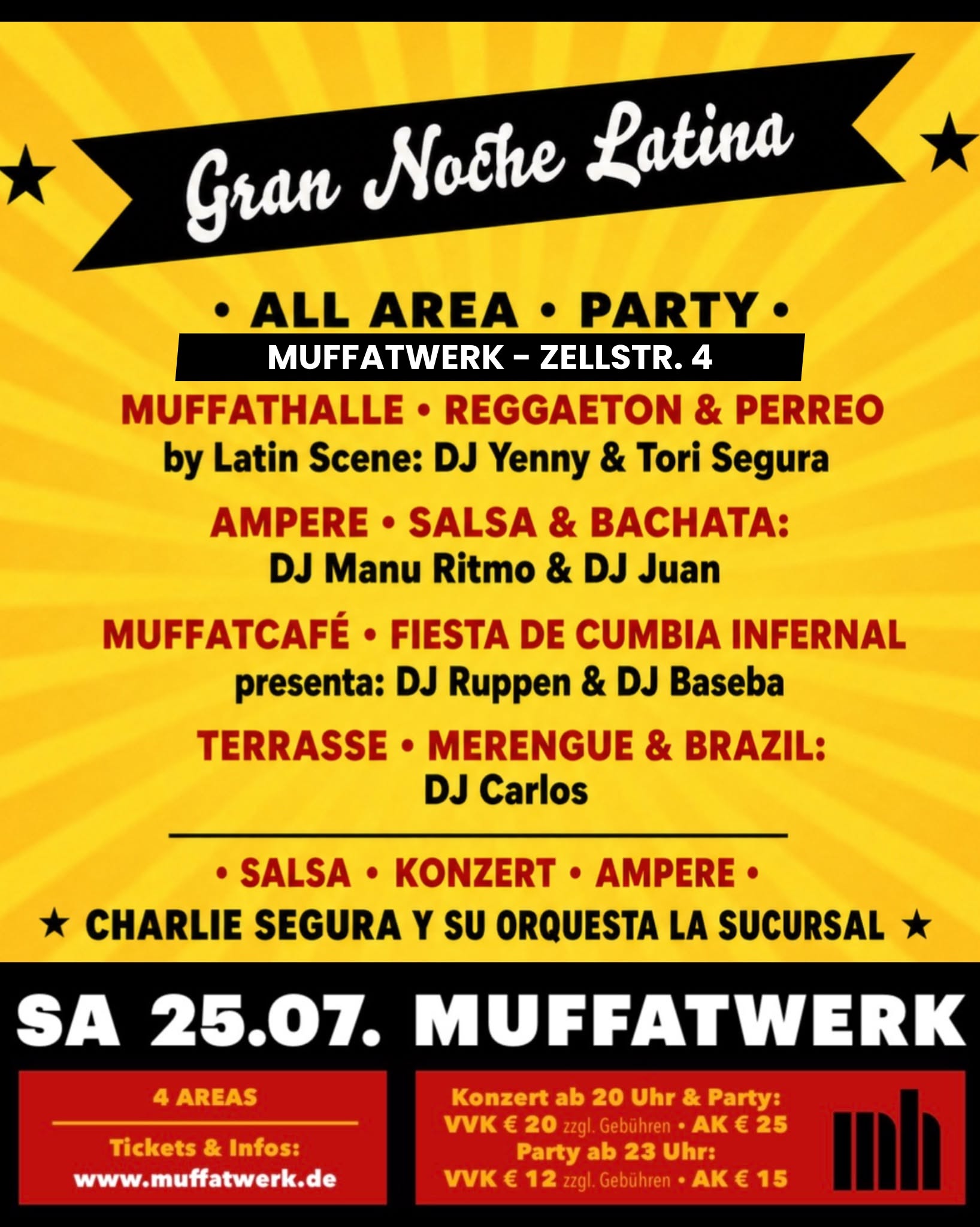 GRAN NOCHE LATINA - MUFFATWERK ALL AREAS LATIN PARTY
