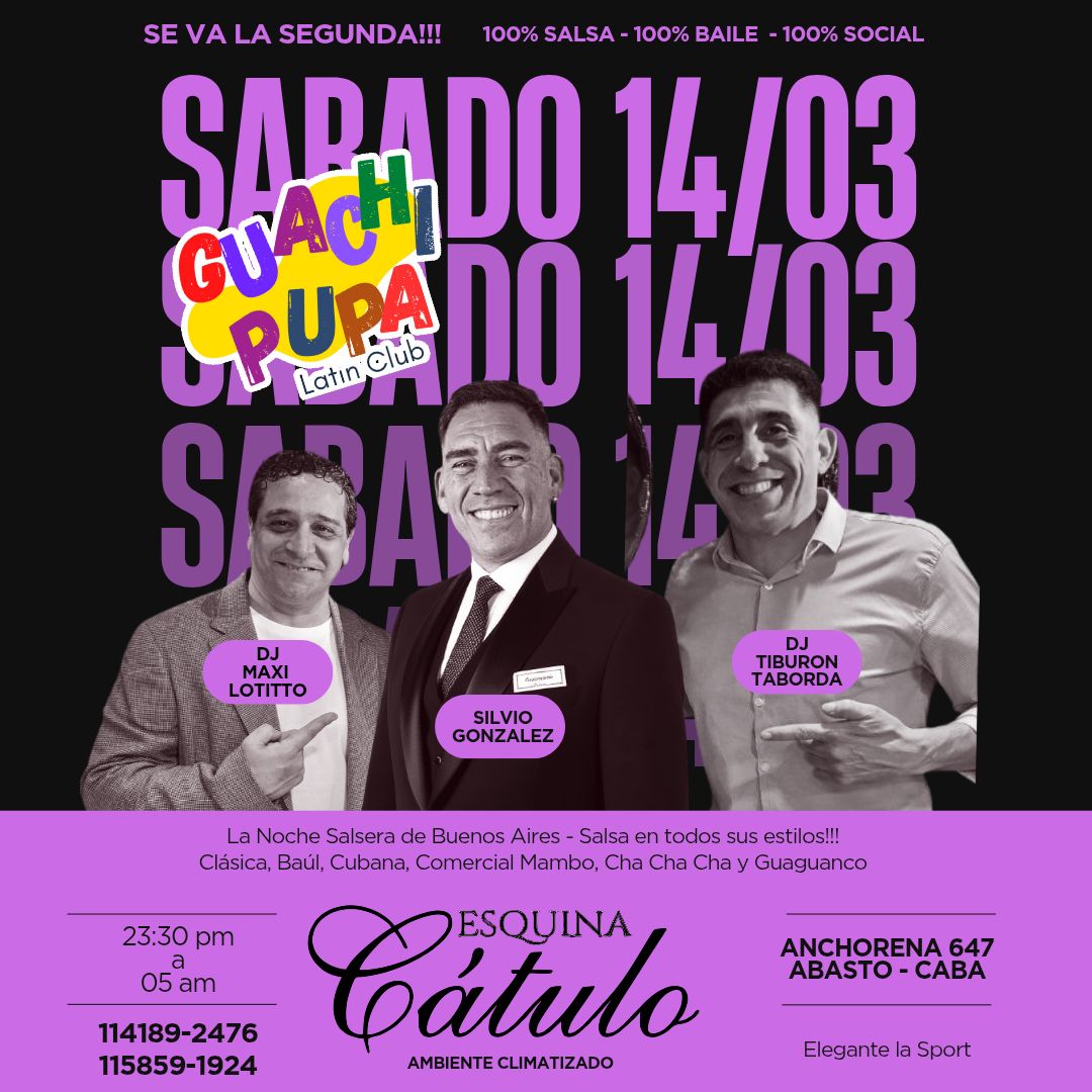 Se Va La Segunda!!!! Guachipupa Latin Club