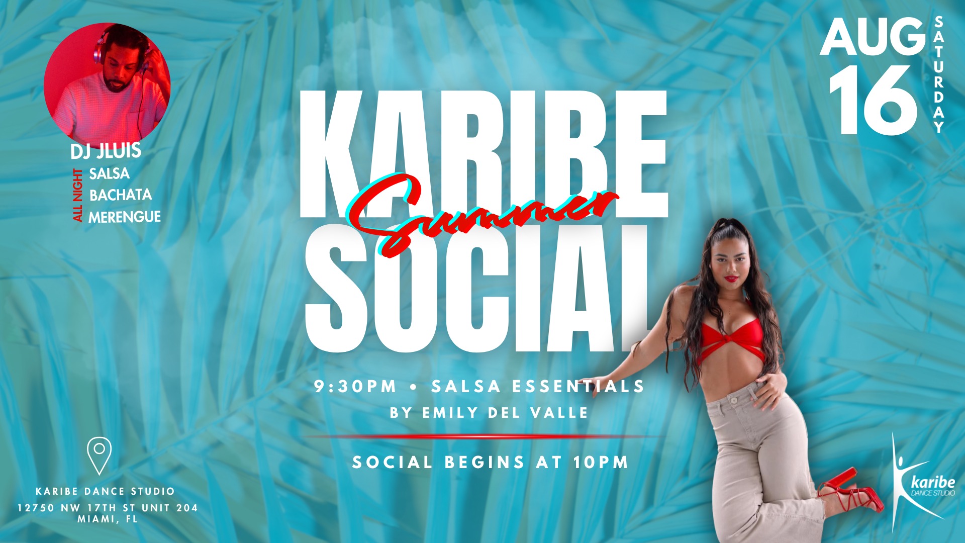 Karibe August Social - Salsa, Bachata & Merengue