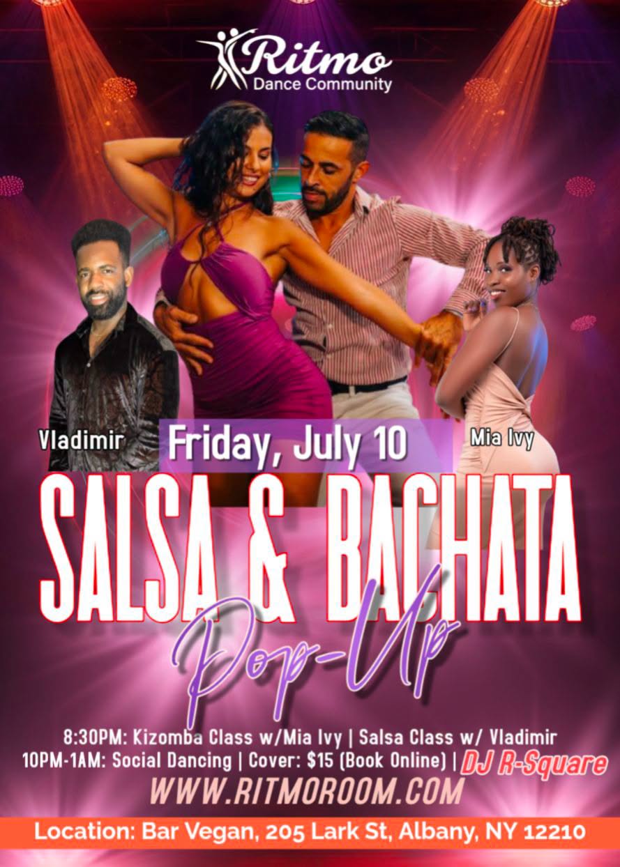 Salsa and Bachata Pop-Up Fridays (at Bar Vegan) ππ»