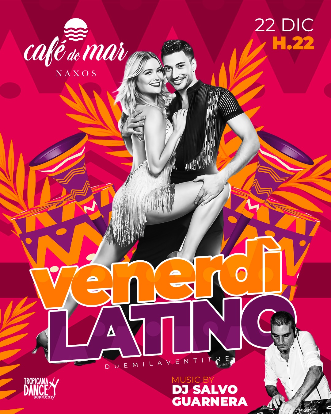 VENERDILATINO! 22Dicembre @Café de Mar - GIARDINI NAXOS