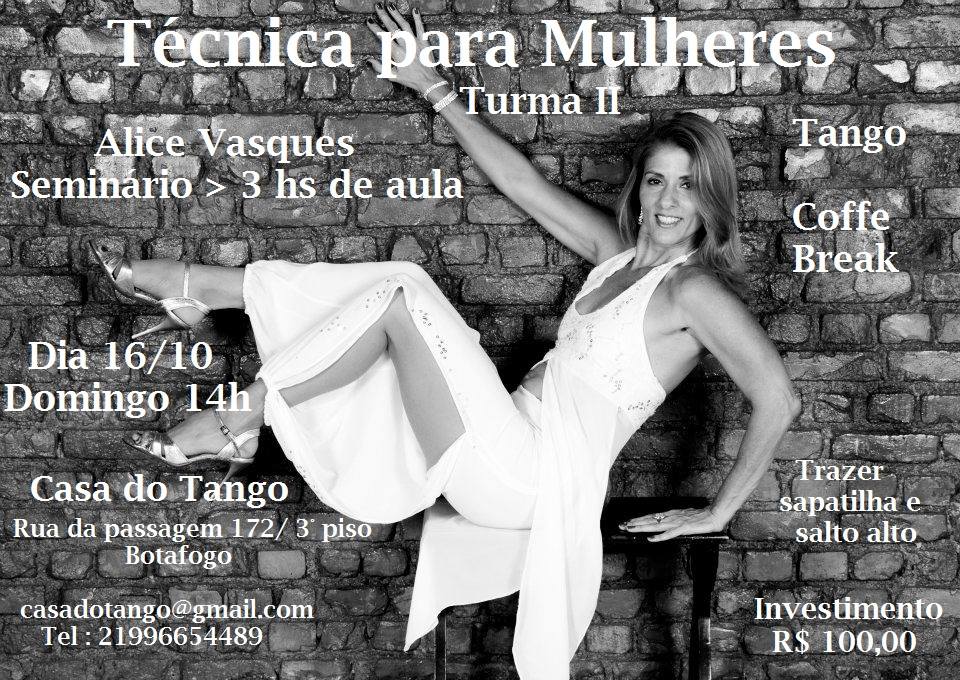 Técnica para Mulheres no tango com Alice Vasques