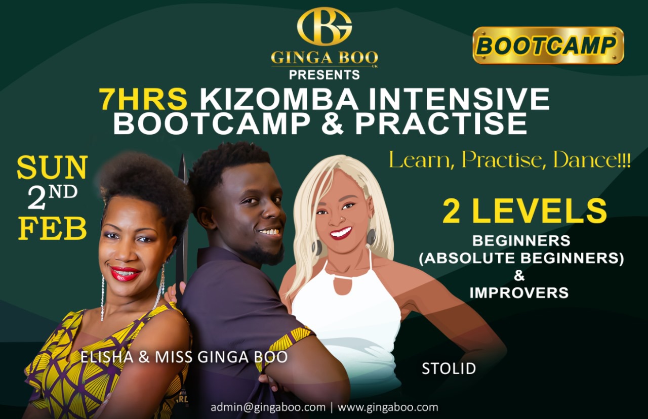 Kizomba Intensive BootCamp - Sun 2nd Feb 7 hours - 2 levels Beginners & Improvers