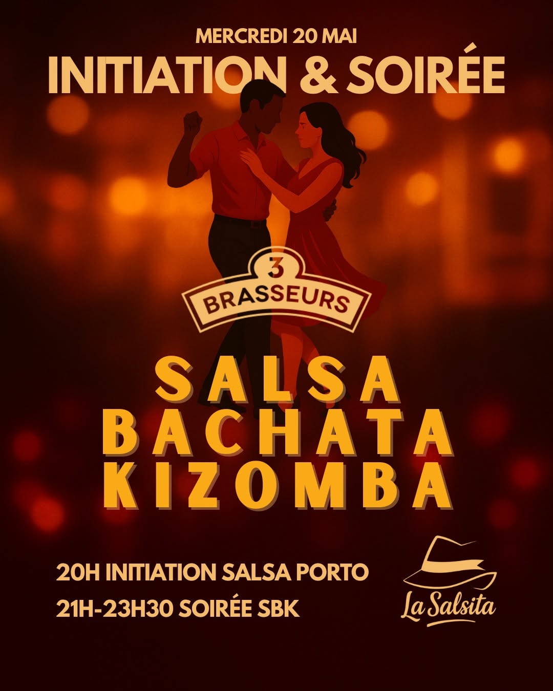 Initiation Salsa porto & Soirée SBK - La Salsita - 3 Brasseurs