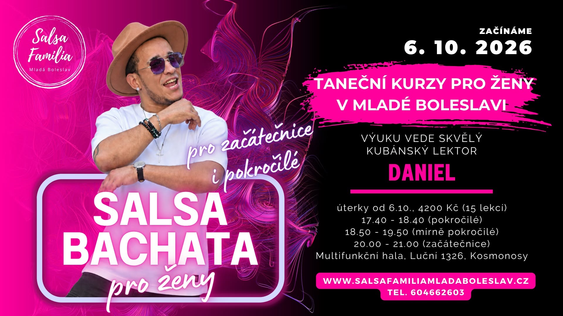 Salsa a Bachata pro ženy s Danielem