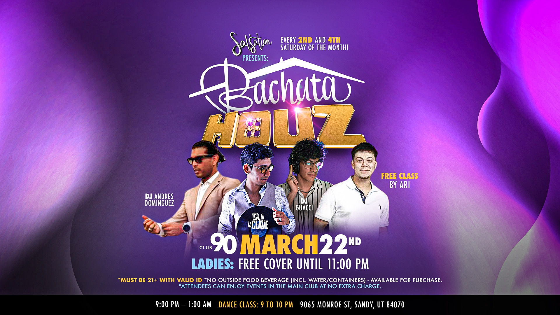 β¨ BACHATA HOUZ π March 22nd π₯ by Salsation