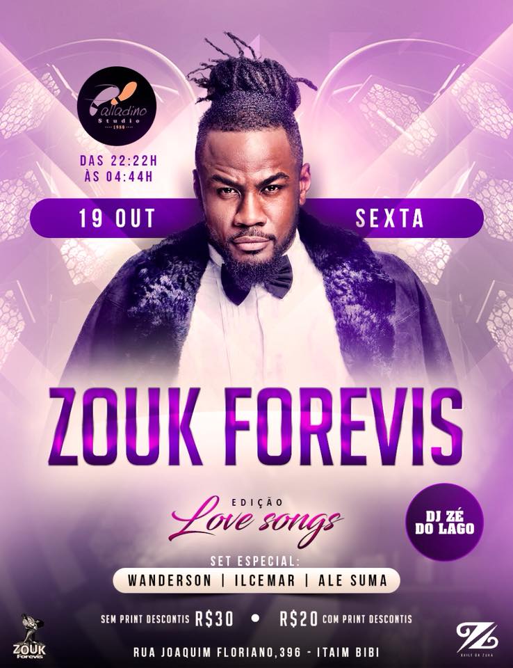Zouk forevis Edição (Love Songs) Studio Palladino