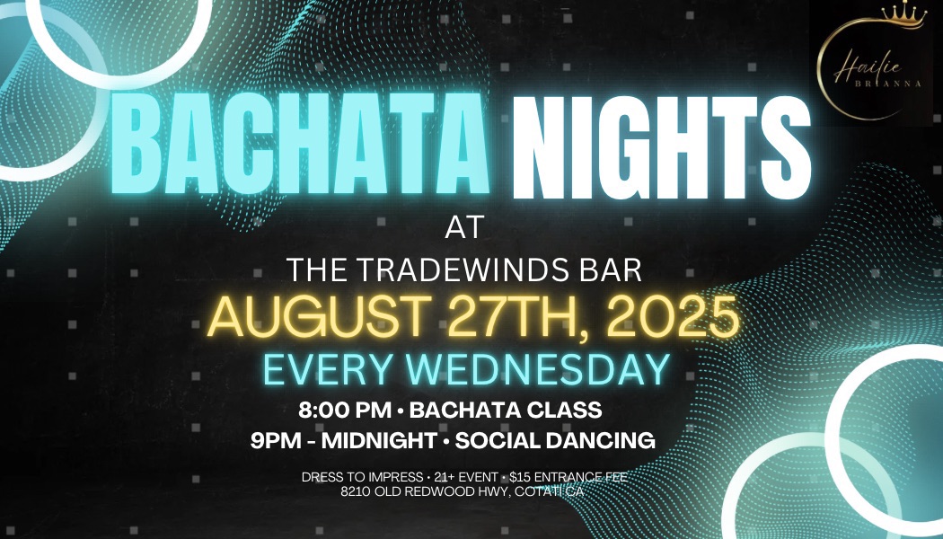 BACHATA NIGHT @ TRADEWINDS BAR!